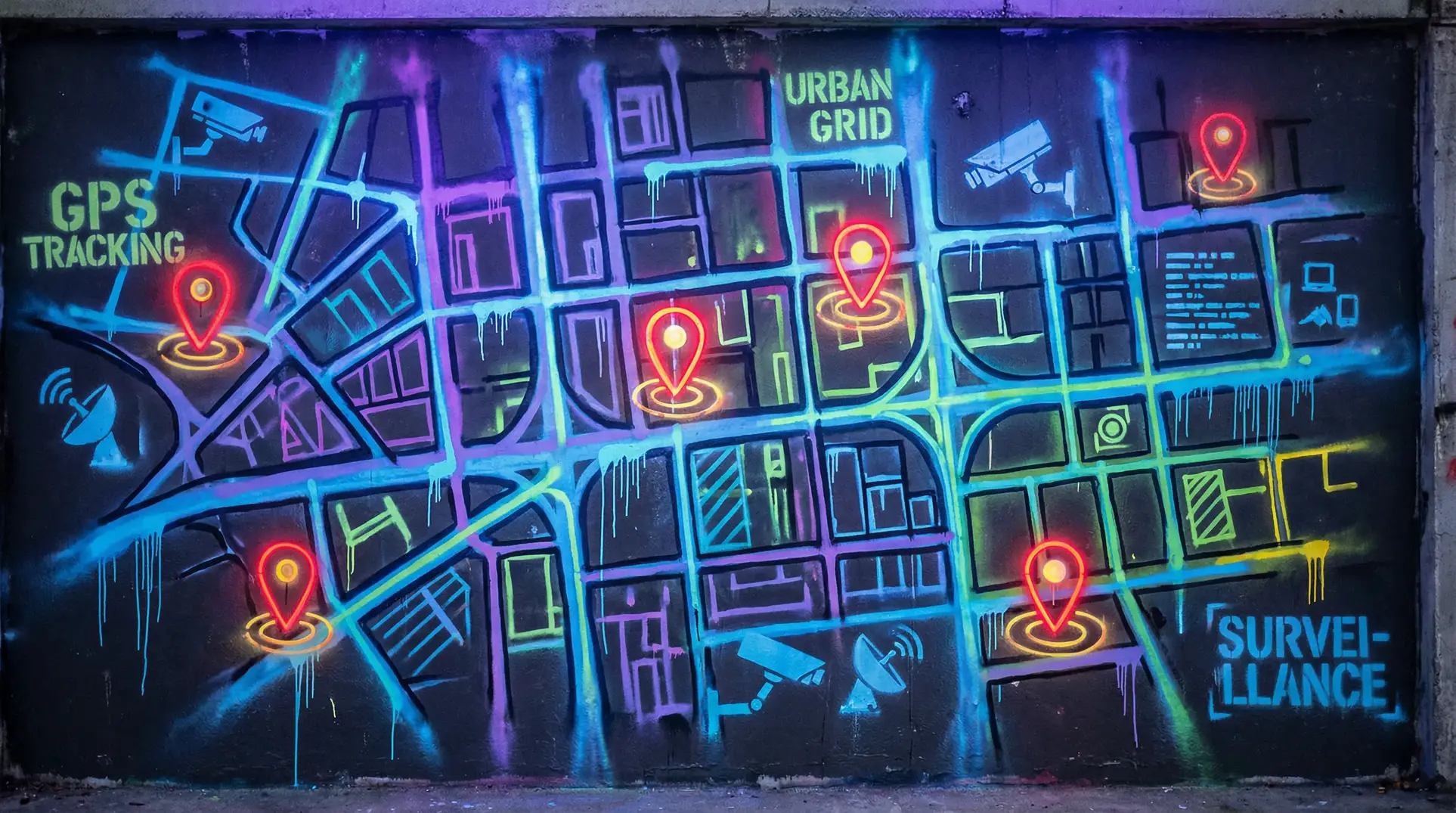 斗罗大陆更新至241集 狗仔追踪地图 - 城市涂鸦风格
